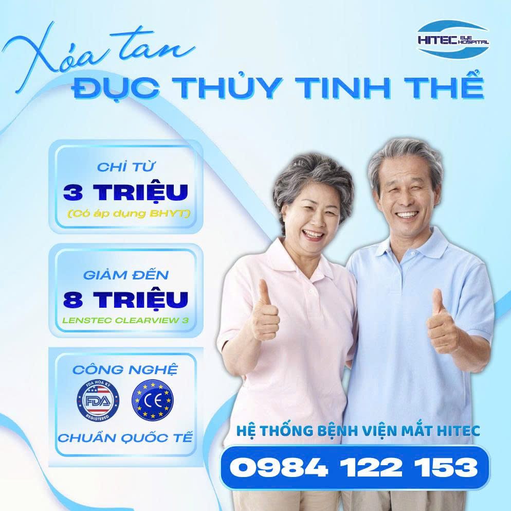 Chương trình ưu đãi mổ đục thủy tinh thể
